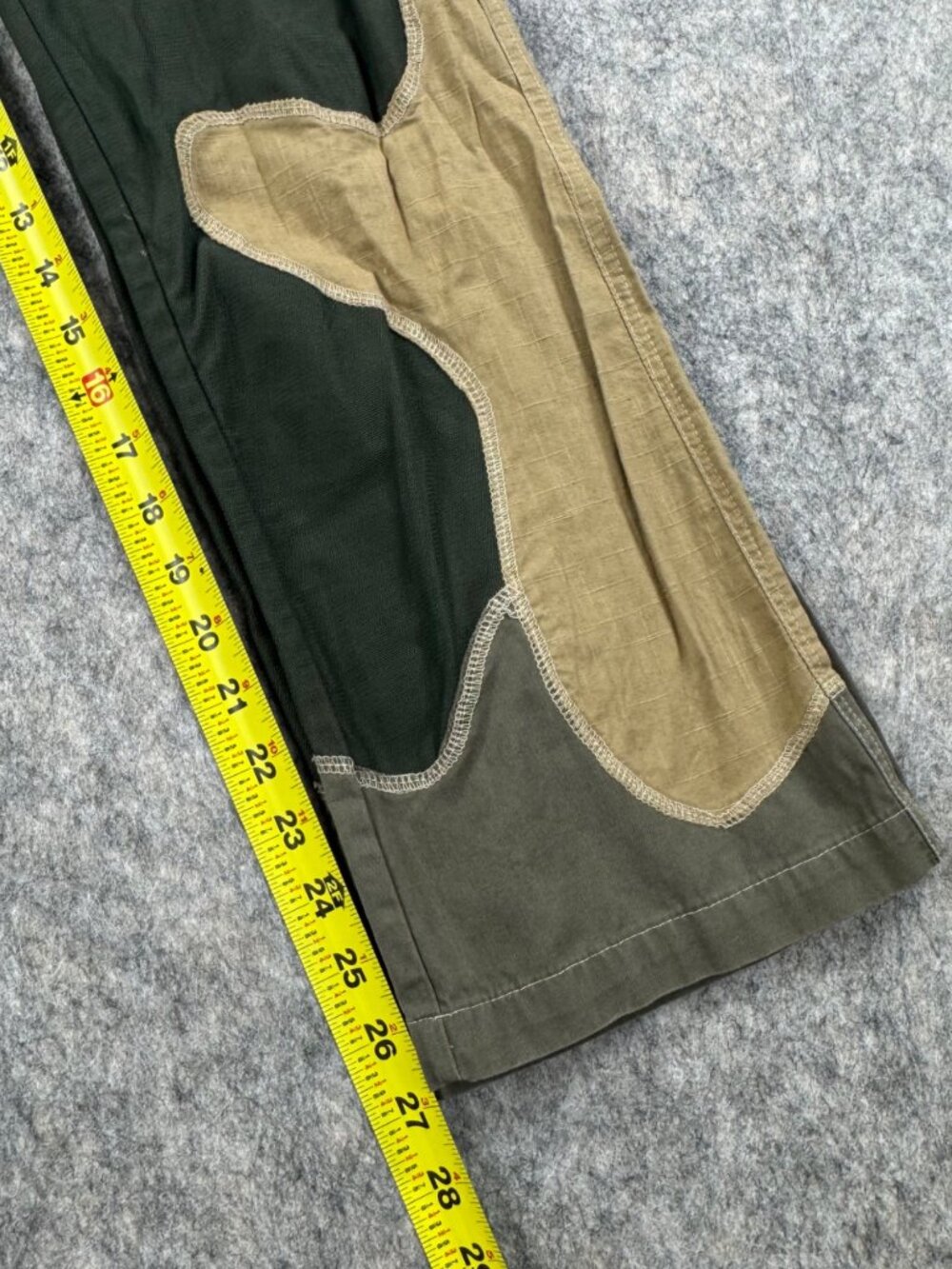 Pygmees Pants Y2K Vintage Camo Cut Out Jean Size Small Cotton - Picture 10 of 10